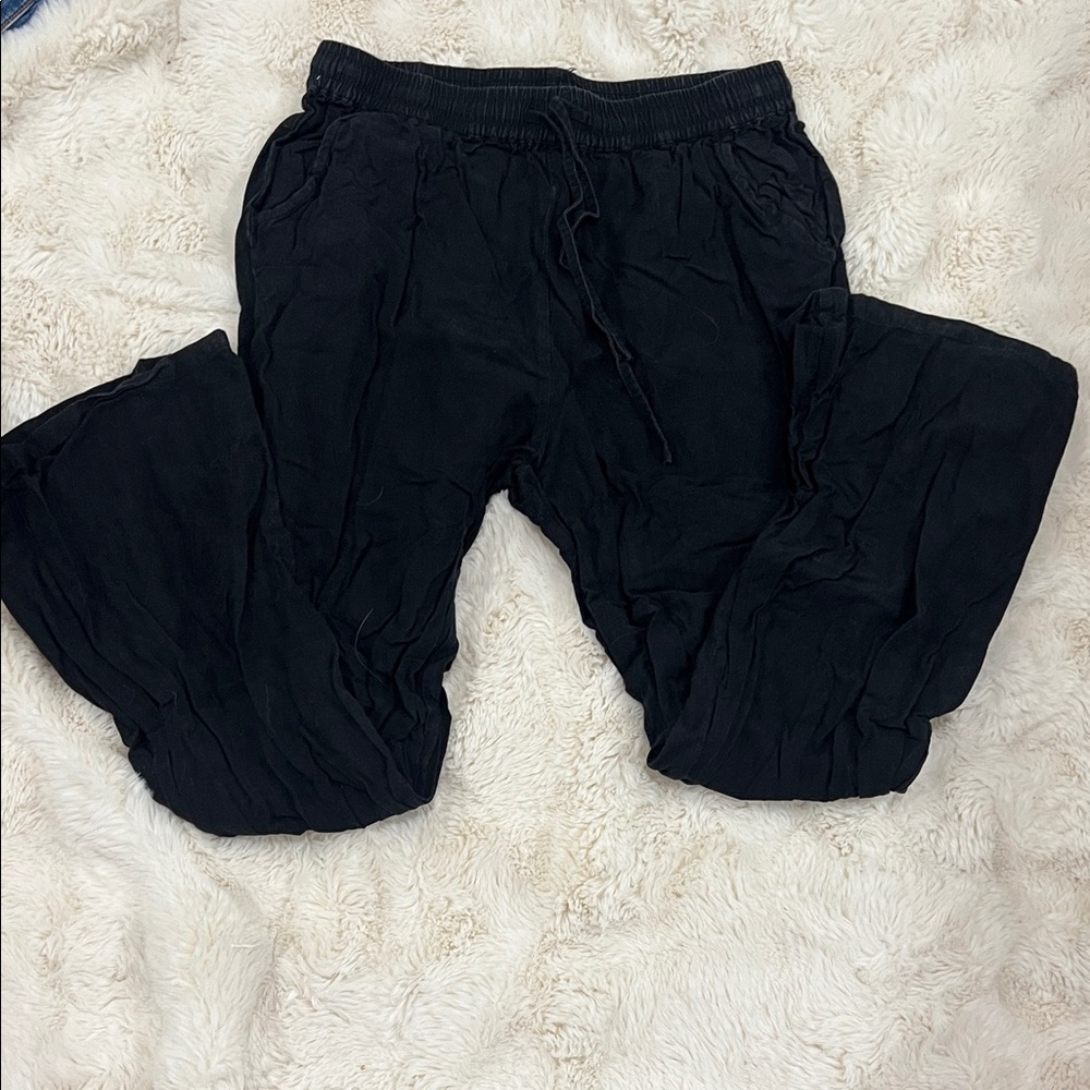 Black Wide-Leg Pants